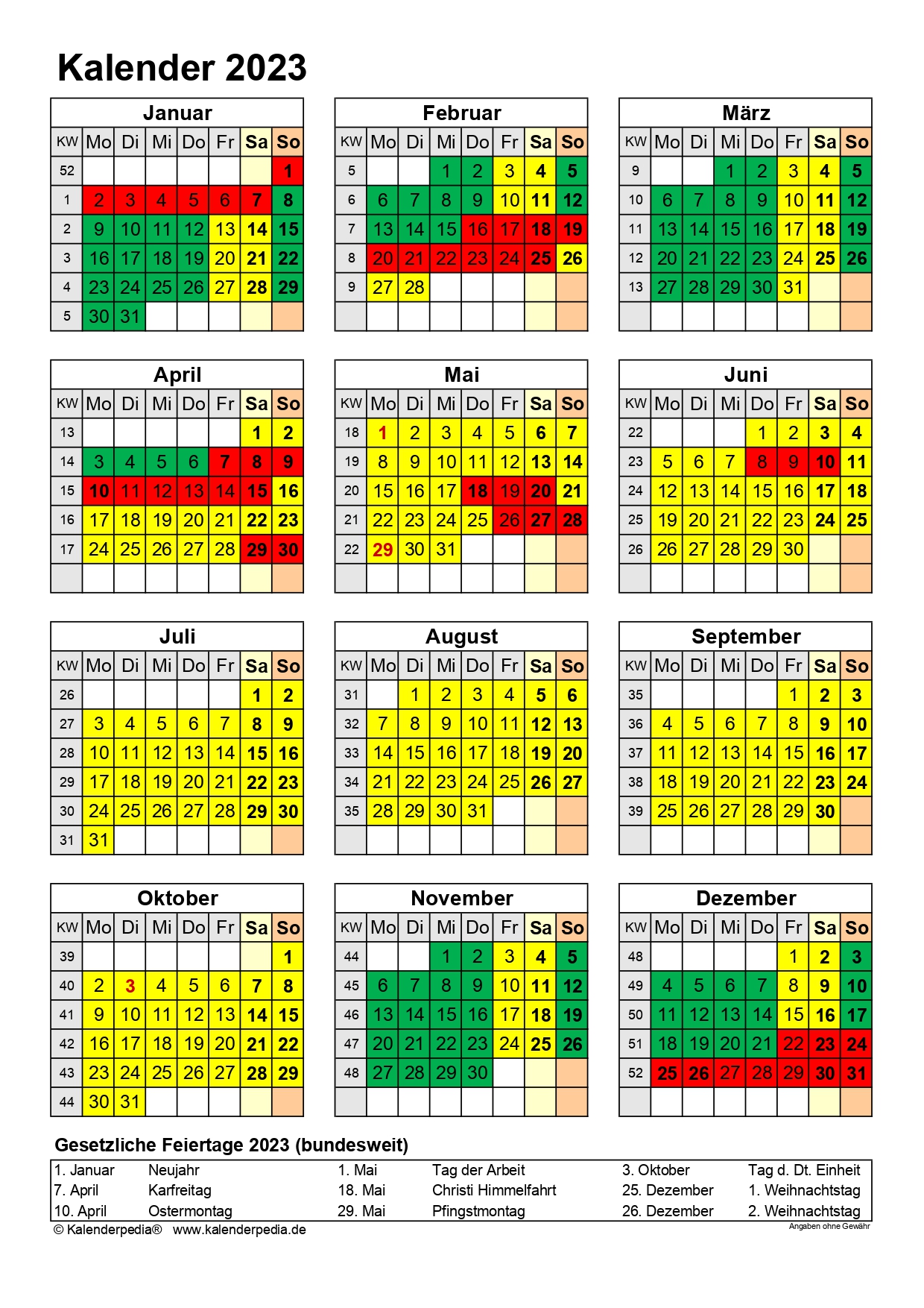 Kalender 2023